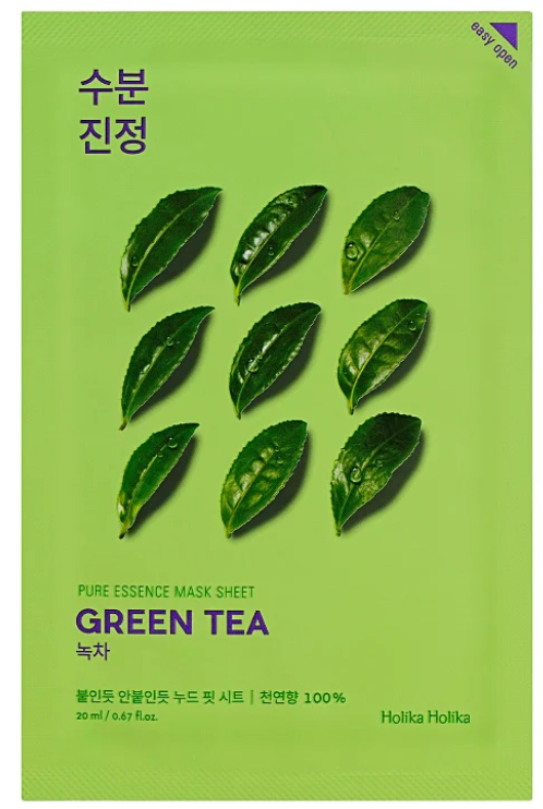 Holika Holika Pure Essence Mask Sheet Green Tea Rinfrescante Lenitiva 23 ml